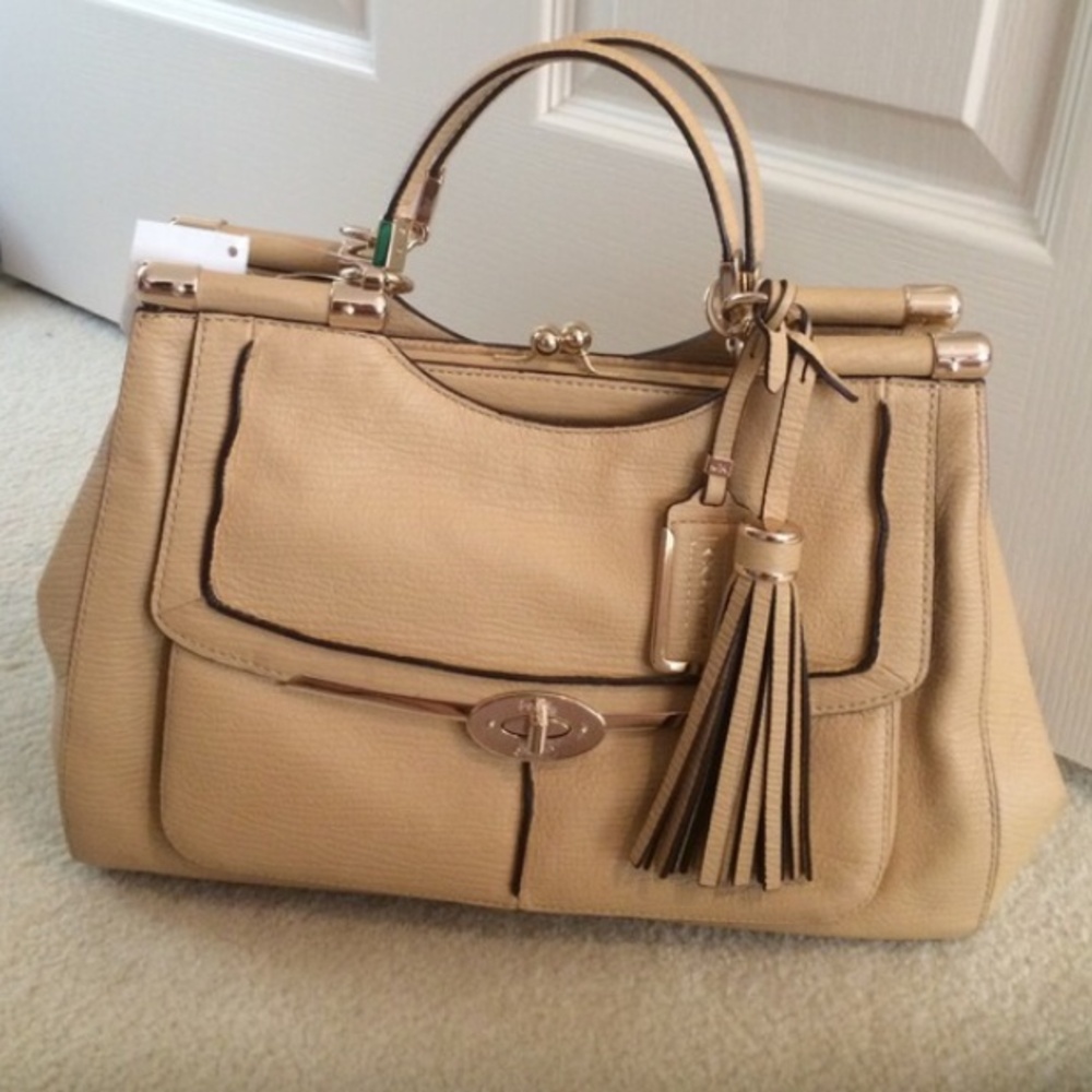 RARE Coach Madison Pinnacle Carrie handbag